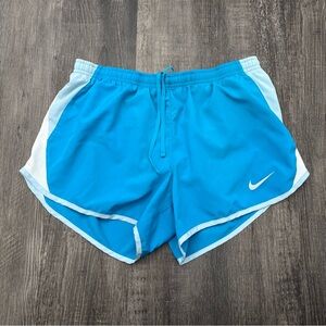 Nike Women's Athletic Shorts in Blue and White